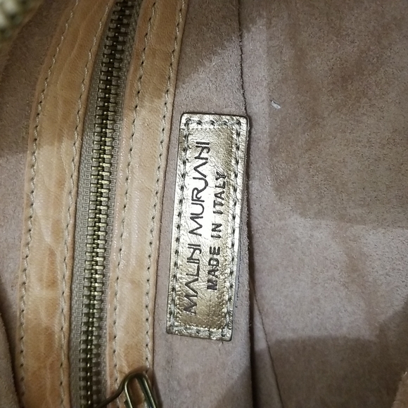 MALINI MURJANI  leather tan shoulder bag - Picture 9 of 11